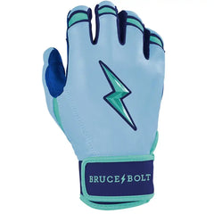 Personalized Bear Series Short Cuff Batting Gloves - Tidal Blue