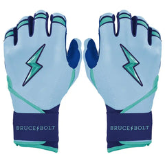 Personalized Bear Series Long Cuff Batting Gloves - Tidal Blue
