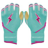 Personalized Fernando Tatis Jr. Signature Series Long Cuff Batting Gloves - Mint/Pink