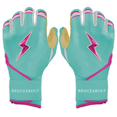 Personalized Fernando Tatis Jr. Signature Series Long Cuff Batting Gloves - Mint/Pink