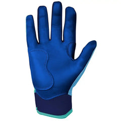 Personalized Bear Series Short Cuff Batting Gloves - Tidal Blue
